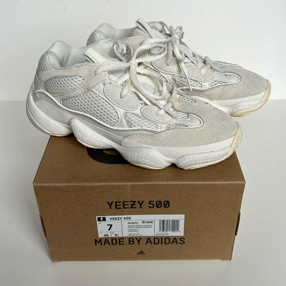 Yeezy 500 Adidas Size 7 Bone White